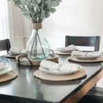 Dining room table setting