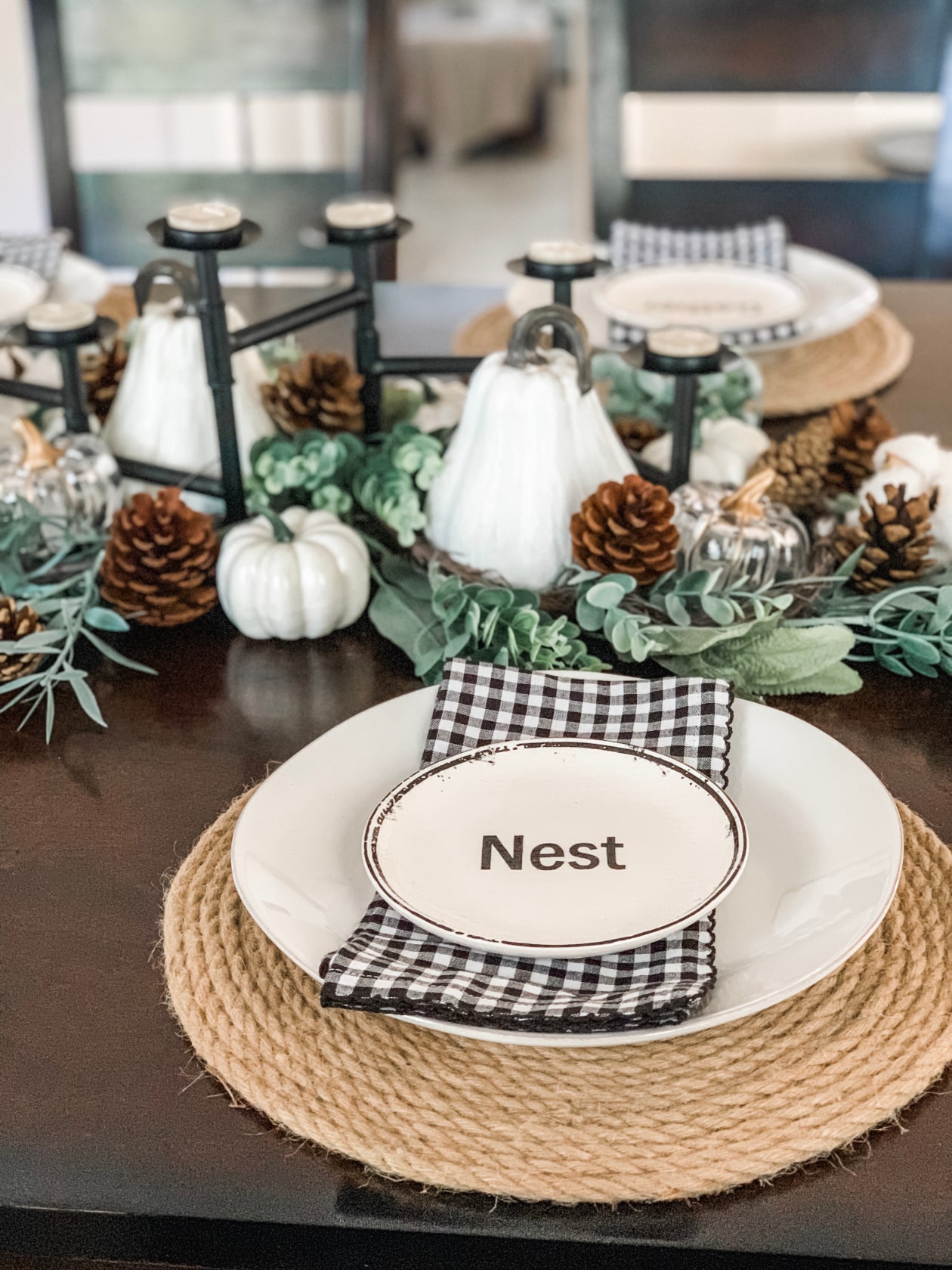 Simple DIY Fall Table Centerpiece - Steph Read Blog