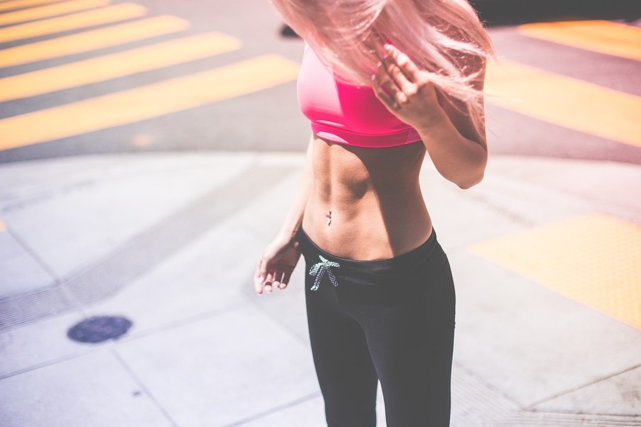 Woman with abs