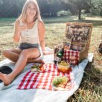 Girl at a picnic