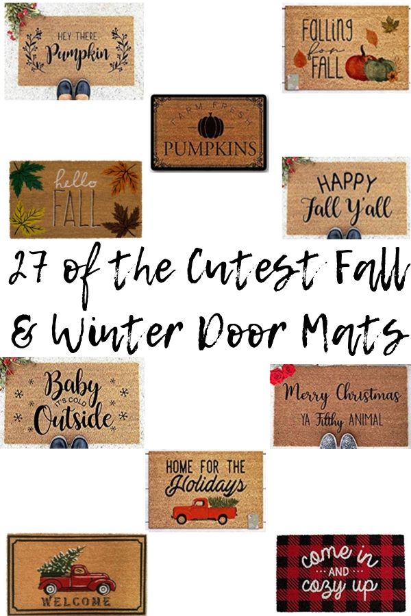 27 of the cutest Fall & Winter Door Mats - Steph Read Blog