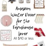 Amazon Farmhouse Winter decor under $40