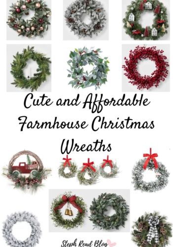 Cute and Affordable Farmhouse Christmas Wreaths