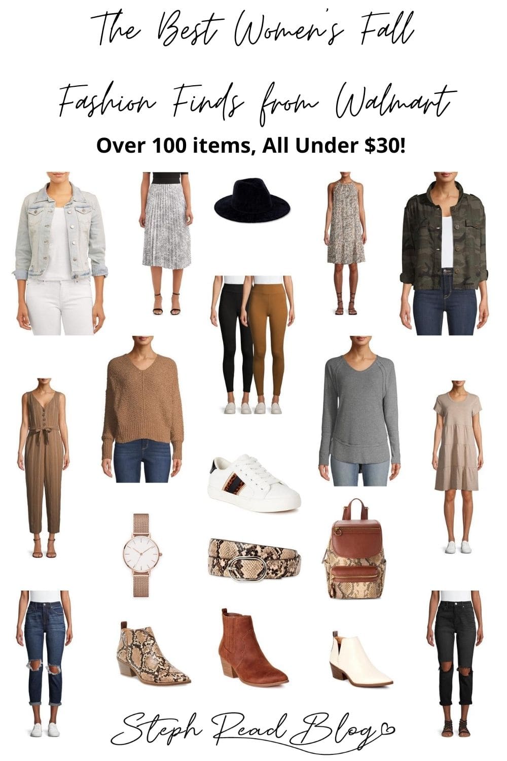 The Best of Women's Fall Fashion from Walmart all under $30