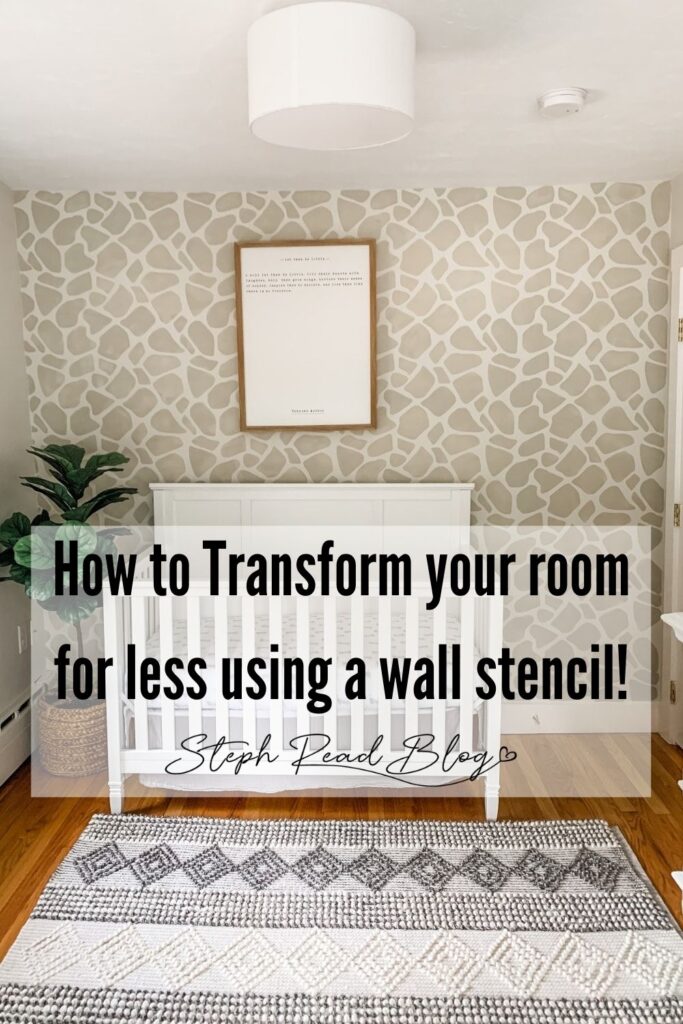 How to Stencil an Accent Wall in Only 1 Hour! Painting a Wallpaper