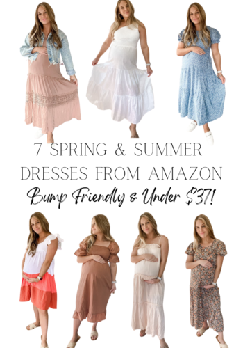 7 bump friendly Amazon dresses for Spring & Summer that are all under $35!